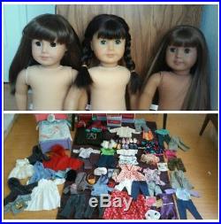 HUGE Mixed American Girl Dolls Lot Furniture Clothes Accessories shoes bed more