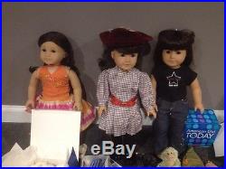 Huge American Girl Lot, 3 dolls, Disney, clothes, pets, Shoes, Violin, Snowboard