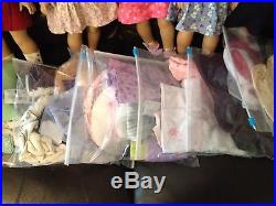 Huge Lot American Girl 6 Dolls Clothing Accessories Molly Emily Chrissa Rebecca
