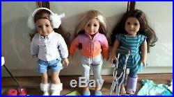 Huge Lot American Girl Dolls Doll Clothing Shoes & more McKenna Saige Isabelle
