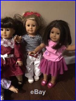 Huge Lot American Girl Pleasant Company Collection Lot Of 6 Dolls