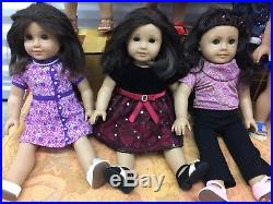 Huge Lot Of 9 American Girl Pleasant Co. Dolls Plus Samanthas Steamer Trunk