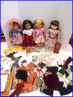 Huge Lot of 4 American Girl Dolls Clothes Accessories Kirsten Kit Samantha