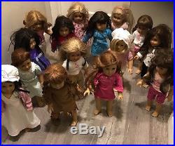 Huge-lot-american-girl-pleasent-company-15 dolls