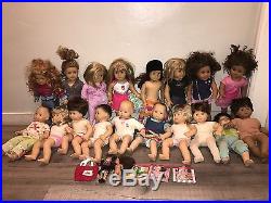 Huge-lot-american-girl-pleasent-company-8 DOLLS, 10 Bitty BABY / 2 Mini Dolls