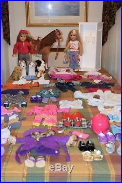 Huge lot of American Girl, gently used, 2 dolls, lots of extras, excellent cond
