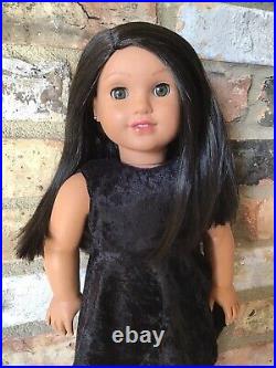 Julia Custom OOAK American Girl Doll Hazel Eyes Brown Hair Josefina Freckles