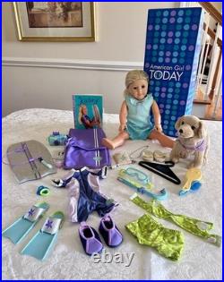 KAILEY HOPKINS GOTY 2003 American Girl Doll Meet Kailey Hopkins With Box Dog +++