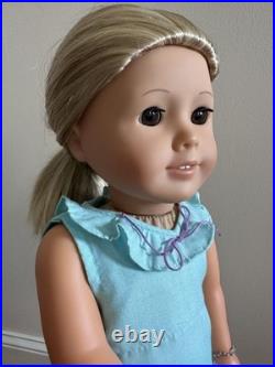 KAILEY HOPKINS GOTY 2003 American Girl Doll Meet Kailey Hopkins With Box Dog +++