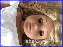 Katia Custom OOAK American Girl Doll Hazel Eyes Blonde Curly Hair Medium Skin