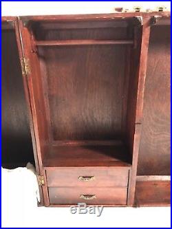 Kids Deluxe Doll Trunk Murphy Bed Trunk Case with Bed Vintage American Girl Doll