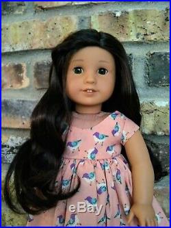 Kori Custom OOAK American Girl Doll Hazel Eyes Nanea Dark Brown Hair Kanani