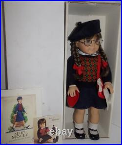 LNIB EARLY Pre Mattel Molly Pleasant Co ORIGINAL Braids American Girl Doll, Box