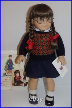 LNIB EARLY Pre Mattel Molly Pleasant Co ORIGINAL Braids American Girl Doll, Box