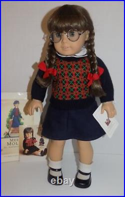 LNIB EARLY Pre Mattel Molly Pleasant Co ORIGINAL Braids American Girl Doll, Box