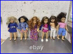 LOT 1 of 6 AMERICAN GIRL DOLLS 18 some with clothing