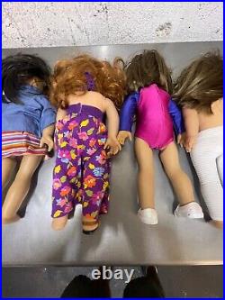 LOT 1 of 6 AMERICAN GIRL DOLLS 18 some with clothing