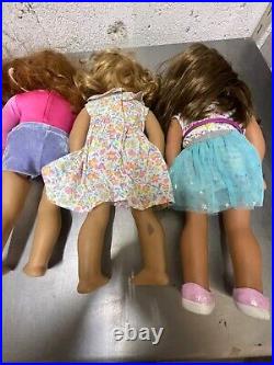 LOT 2 of 6 AMERICAN GIRL DOLLS 18 some with clothing