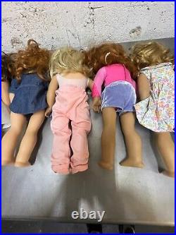 LOT 2 of 6 AMERICAN GIRL DOLLS 18 some with clothing