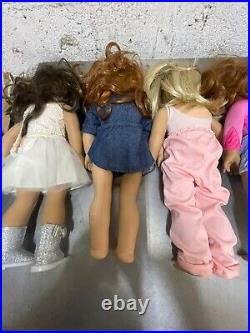 LOT 2 of 6 AMERICAN GIRL DOLLS 18 some with clothing