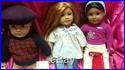 LOT OF 3 American Girl Dolls Julie Josephina Molly Includes some accessories