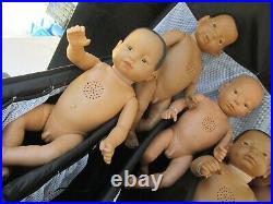LOT OF 5 Realityworks Real Care Baby 2 Plus & Case & Charger Bilt In To Cast