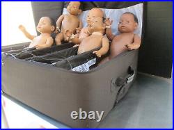 LOT OF 5 Realityworks Real Care Baby 2 Plus & Case & Charger Bilt In To Cast