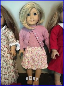 LOT RETIRED American Girl Dolls and Accessories Samantha, Felicity, Kirsten, Kit