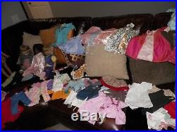Large Lot American Girl Pleasant Company Dolls, Clothes & Accessories Used