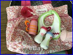 Large Lot Bitty Baby Doll Car Seat Carrier Diaper Bag American Girl Accessories