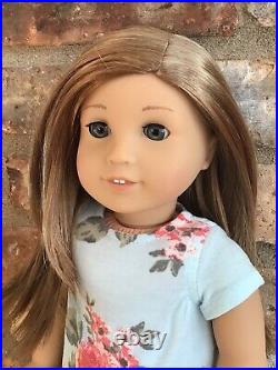 Lark Custom American Girl Doll OOAK Caramel Blonde Hair Grey Eyes Asian CYO