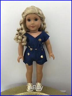 Lauren Custom OOAK American Girl Doll Create Your Own Blonde Hair Blue Eyes