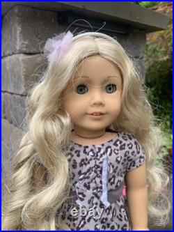 Limited Born American Girl Golden Blonde Curls & Gold Charm