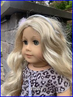 Limited Born American Girl Golden Blonde Curls & Gold Charm