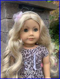 Limited Born American Girl Golden Blonde Curls & Gold Charm