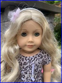 Limited Born American Girl Golden Blonde Curls & Gold Charm