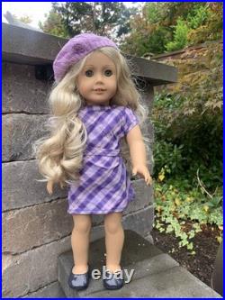 Limited Born American Girl Golden Blonde Curls & Gold Charm