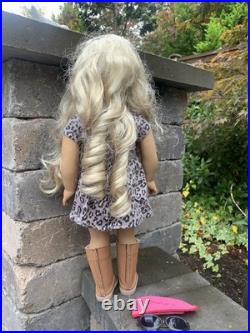 Limited Born American Girl Golden Blonde Curls & Gold Charm