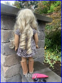 Limited Born American Girl Golden Blonde Curls & Gold Charm