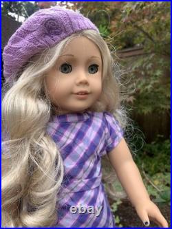 Limited Born American Girl Golden Blonde Curls & Gold Charm