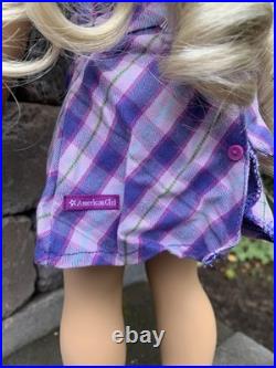 Limited Born American Girl Golden Blonde Curls & Gold Charm