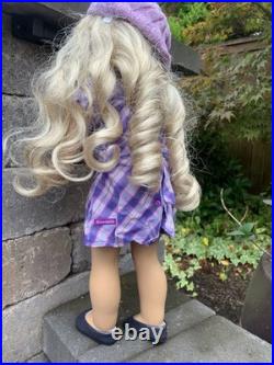 Limited Born American Girl Golden Blonde Curls & Gold Charm