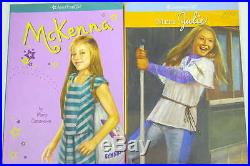 Lot 3 American Girl Dolls Julie, McKenna, Just Like Me + Books & Accessories