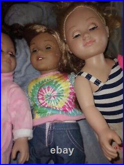 Lot Of 3 American Girl Dolls