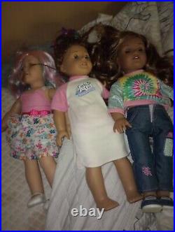 Lot Of 3 American Girl Dolls