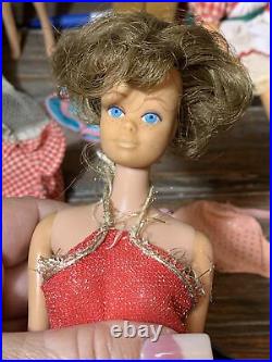Lot Of 5 vintage Barbies Bubble cut Midge American Girl TNT Standard Ken ++++++