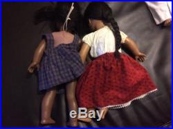 Lot Of 7 Dolls 2 American Girl And 5 Pleasant Company With Accessories