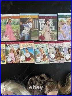 Lot of 17 Mini American Girl Dolls + 16 Mini Books