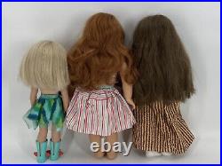 Lot of 3 American (2) Girl Dolls (1) Wellie Wisher