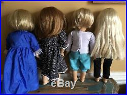 Lot of 4 American Girl Dolls Emily, Julie, Kit &